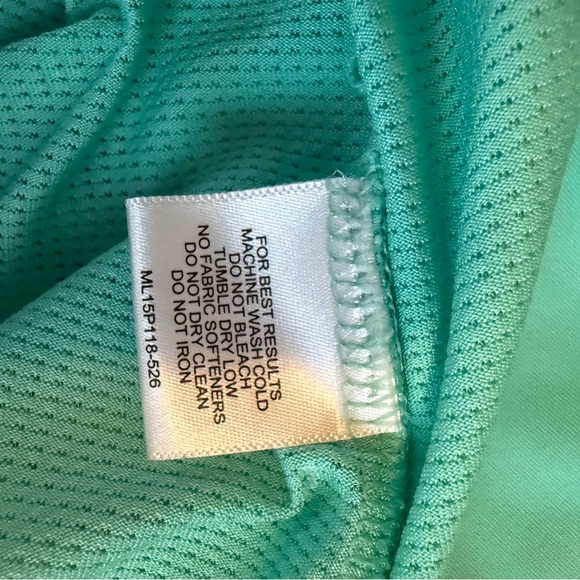 Magnolia Lane Masters Golf Quarter Zip Polo Size XS Blue Green Augusta Georgia - Picture 8 of 9